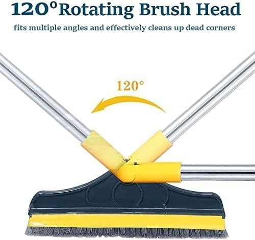 2 In 1 Floor Cleaning Brush With 120° Rotatable Head
