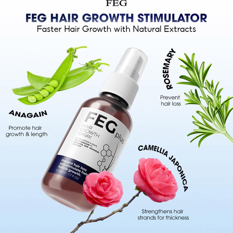 Feg Plus Hair Growth Spray- 60ml