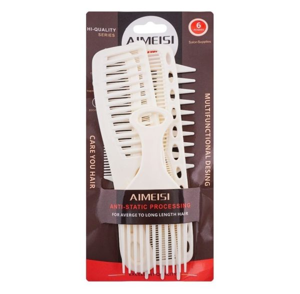 Aimeisi Multifunctional Hair Comb Set – 6 Pcs