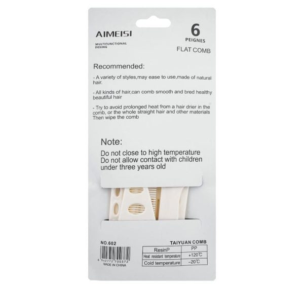 Aimeisi Multifunctional Hair Comb Set – 6 Pcs