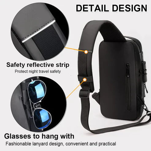 Chest Bag Multifunction Anti-theft For Men (random Color)