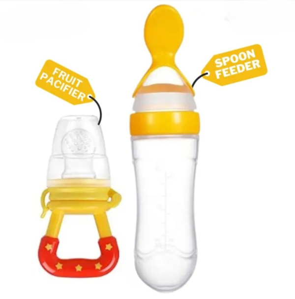 Food Pacifier + Feeder Spoon – Random Color