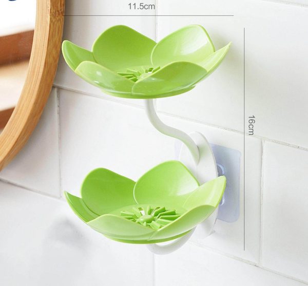 Lotus Flower Wall-mounted Soap Holder ( Pack of 3)