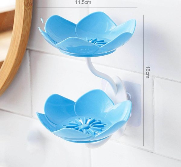 Lotus Flower Wall-mounted Soap Holder ( Pack of 3)