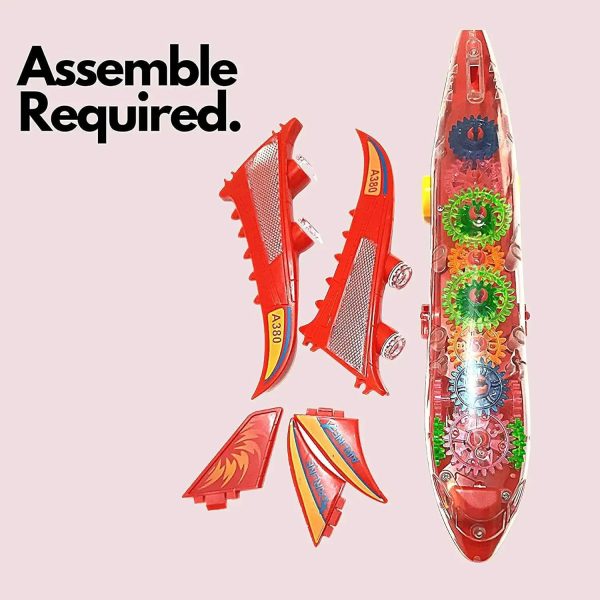 New Trending Transparent Gear Plane Toy 45×46 Cm