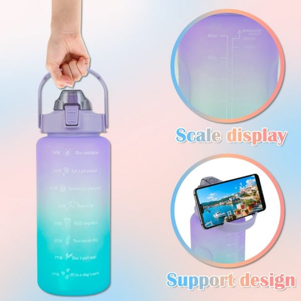Sports Water Bottles 3 Pcs Set (random Color)