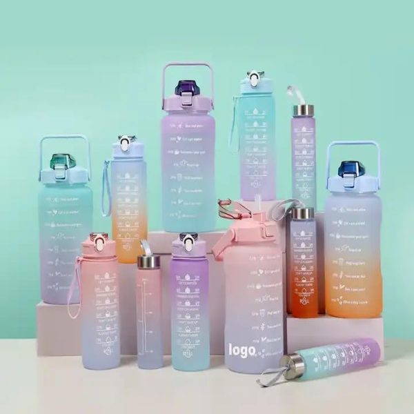 Sports Water Bottles 3 Pcs Set (random Color)